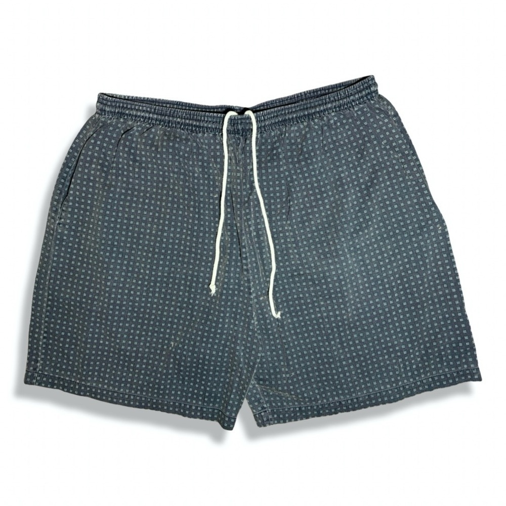 Vintage 90s Patterned Shorts with Drawstring
